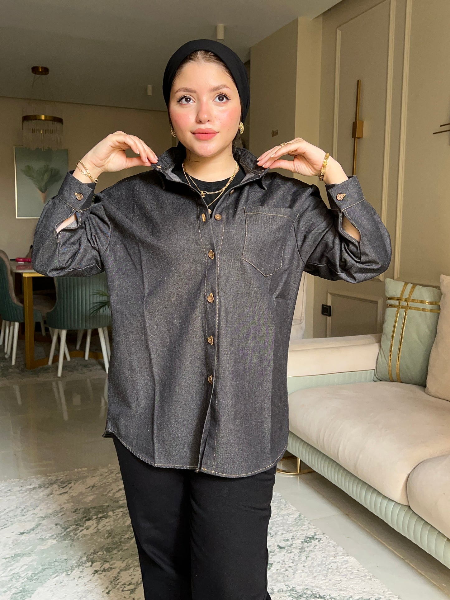 Jeans Shirt - قميص جينز