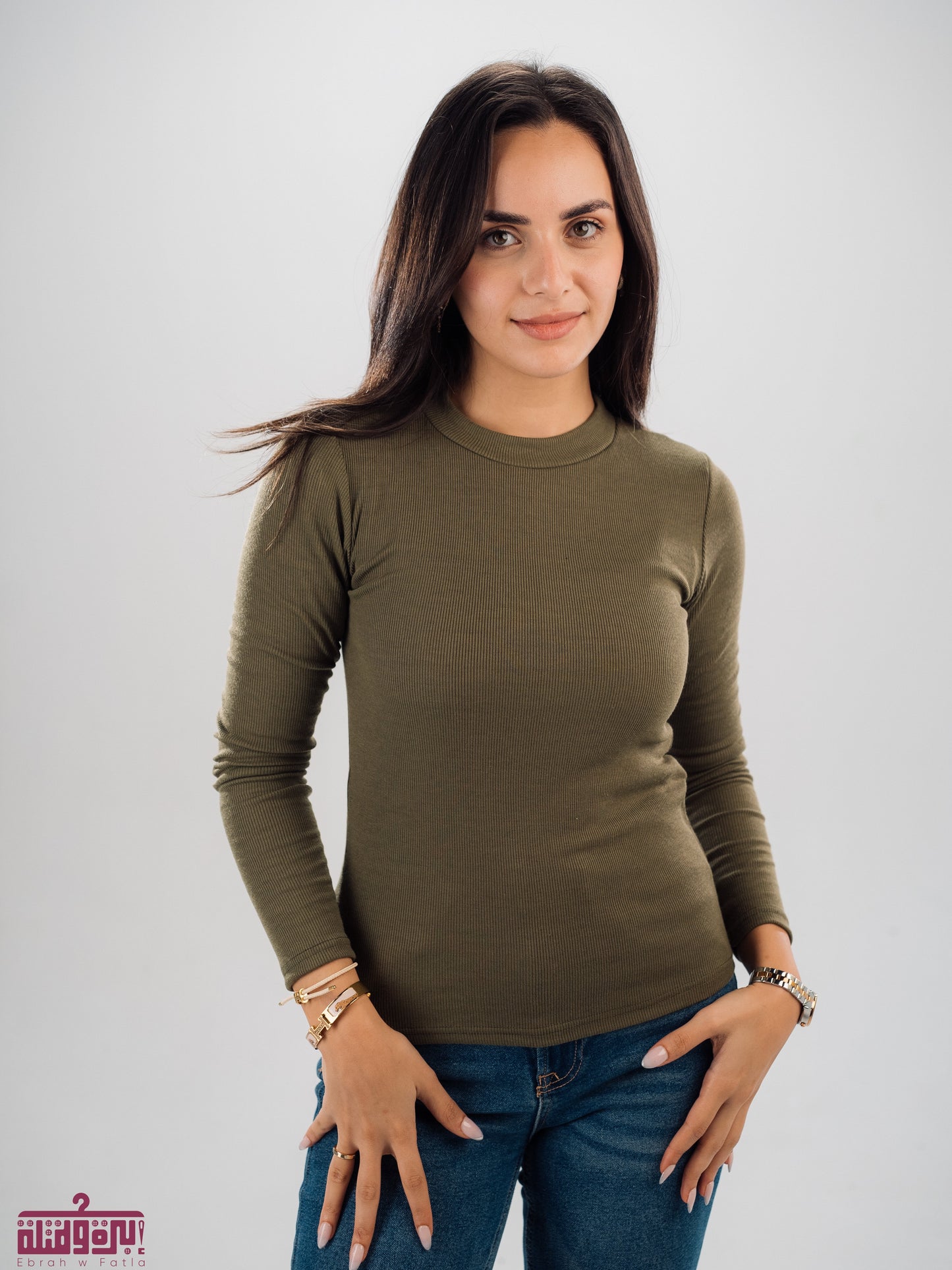 Basic Sleeve - توب بيزك مخطط