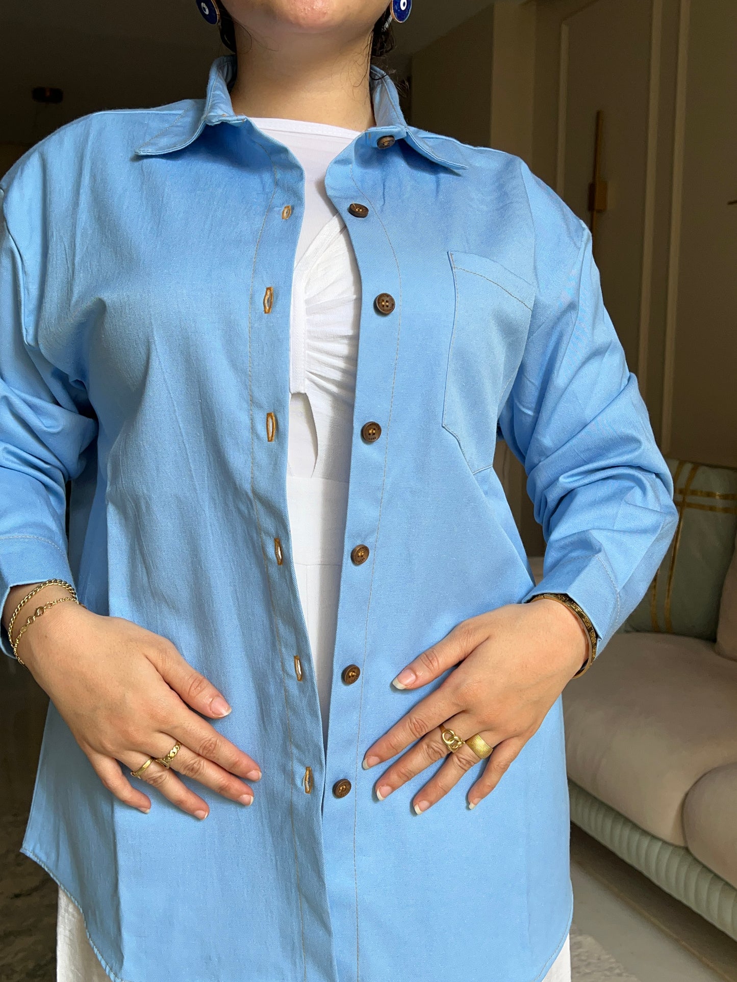 Jeans Shirt - قميص جينز