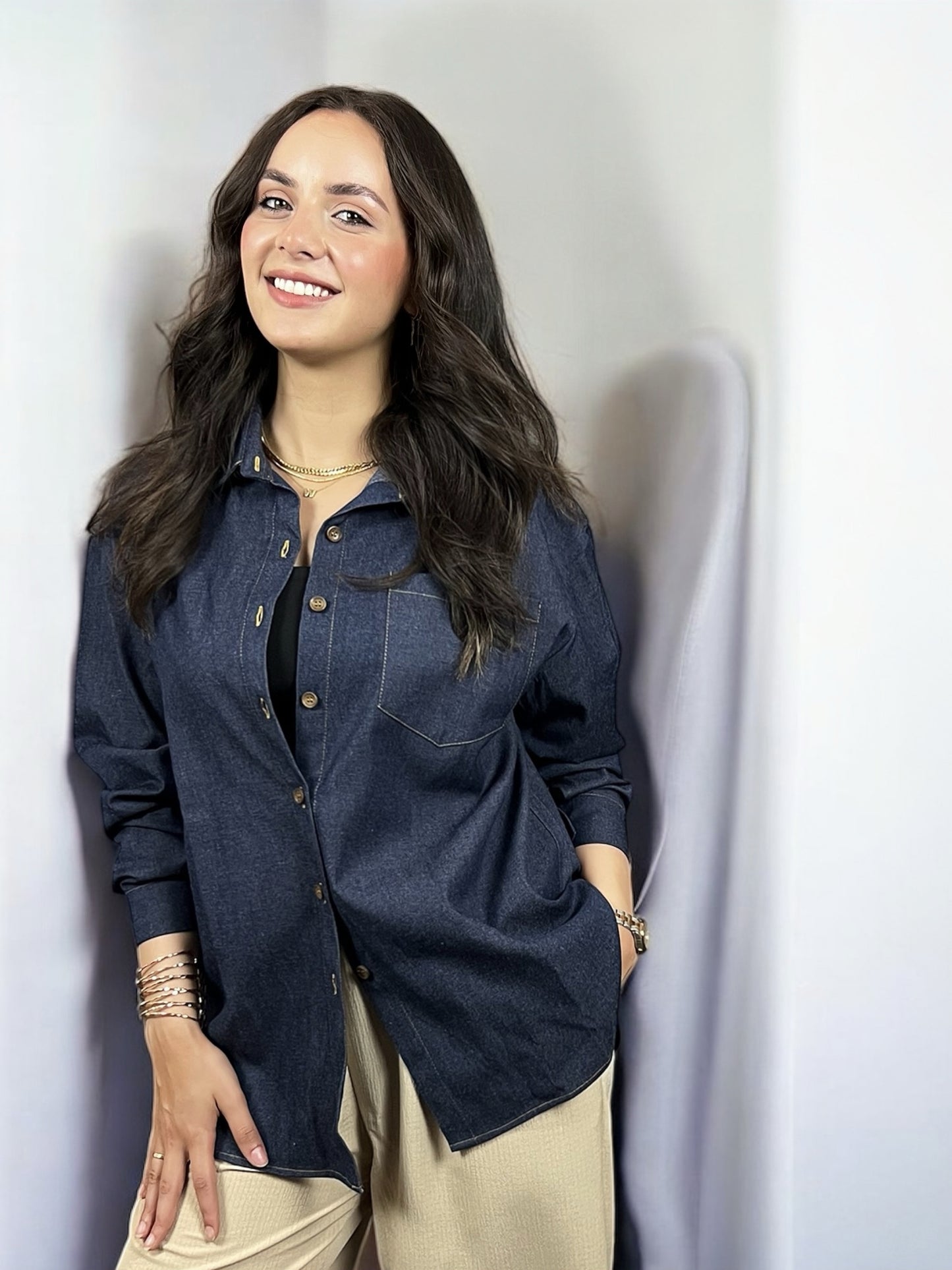 Jeans Shirt - قميص جينز