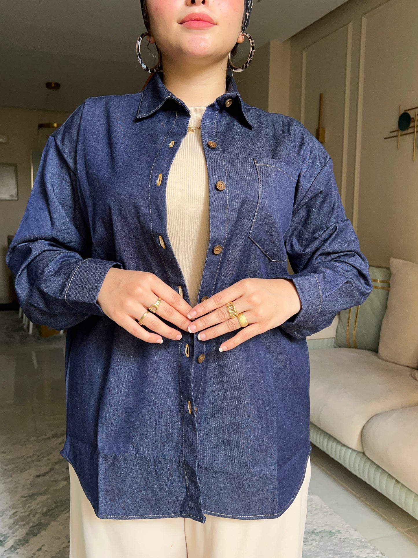 Jeans Shirt - قميص جينز