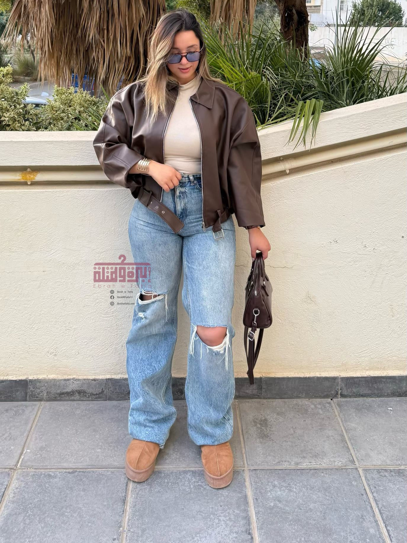 جاكت جلد - leather jacket