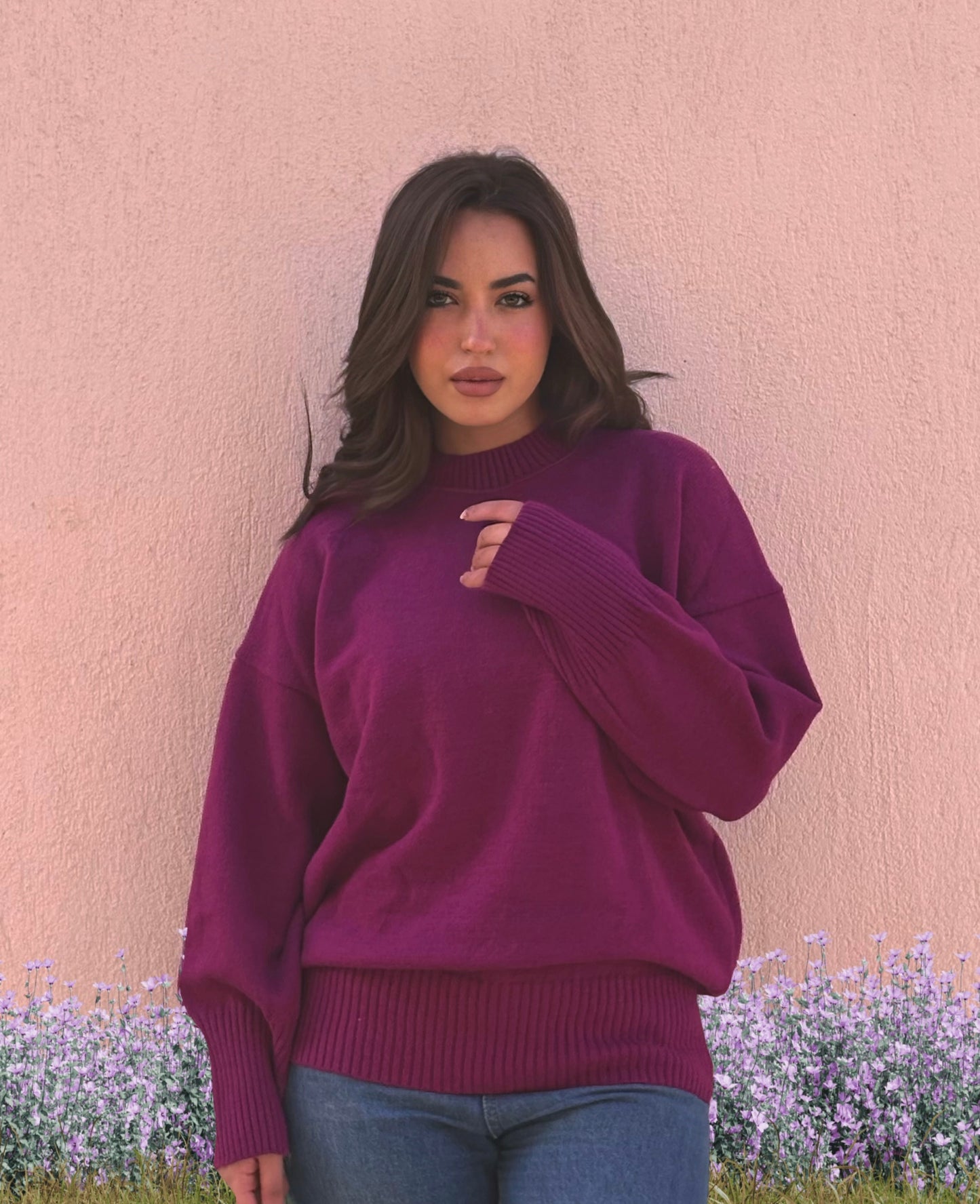 بلوفر صوف بيزك