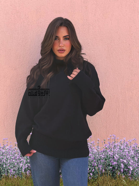 بلوفر صوف - اسود winter 2026