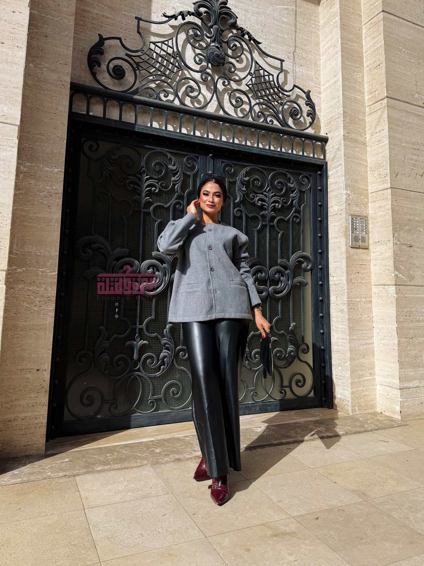 جاكت جوخ - رمادي