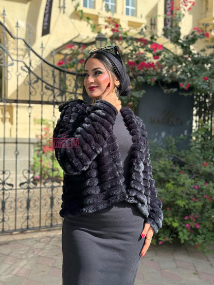 جاكت فرو - اسود