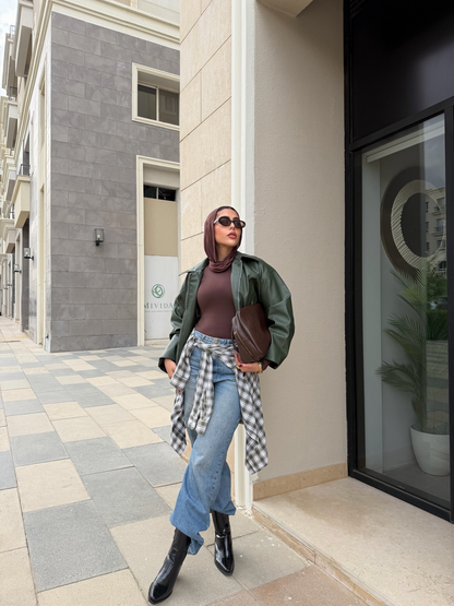 جاكت جلد - leather jacket