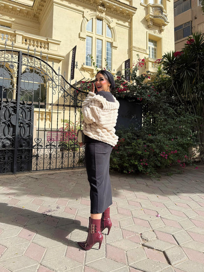 جاكت فرو - بيج