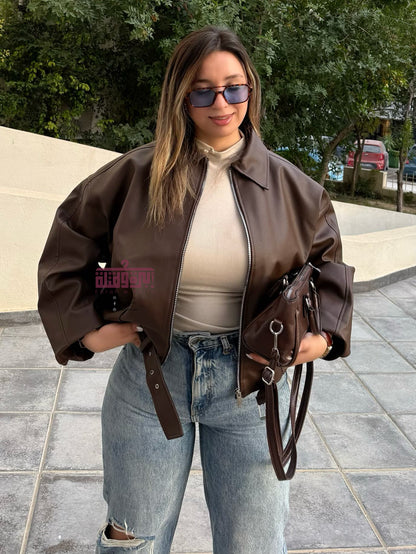 جاكت جلد - leather jacket