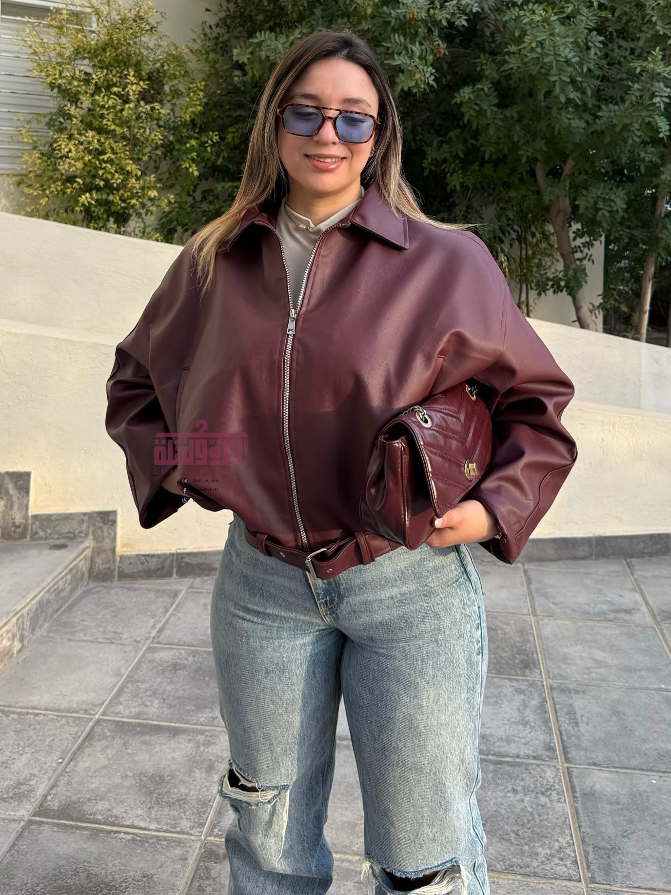 جاكت جلد - leather jacket