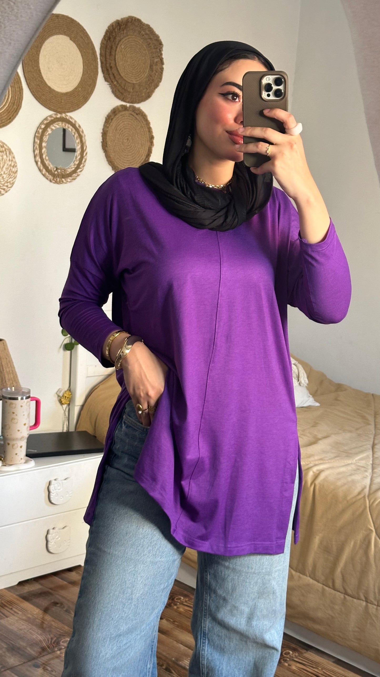 Cotton shirt - تيشرت اوفر سايز