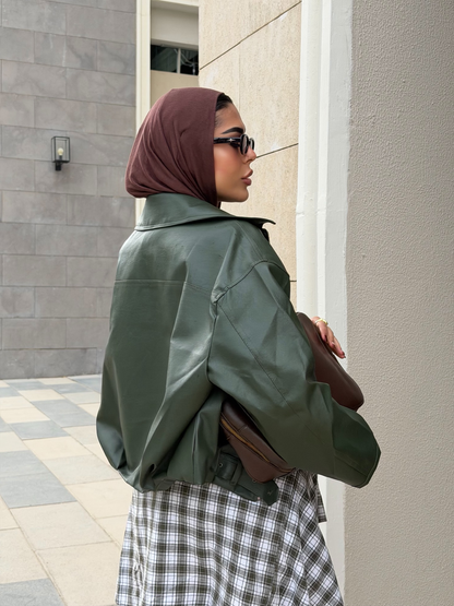 جاكت جلد - leather jacket