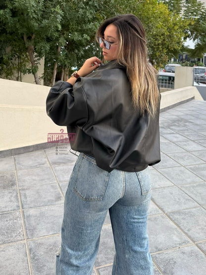 جاكت جلد - leather jacket