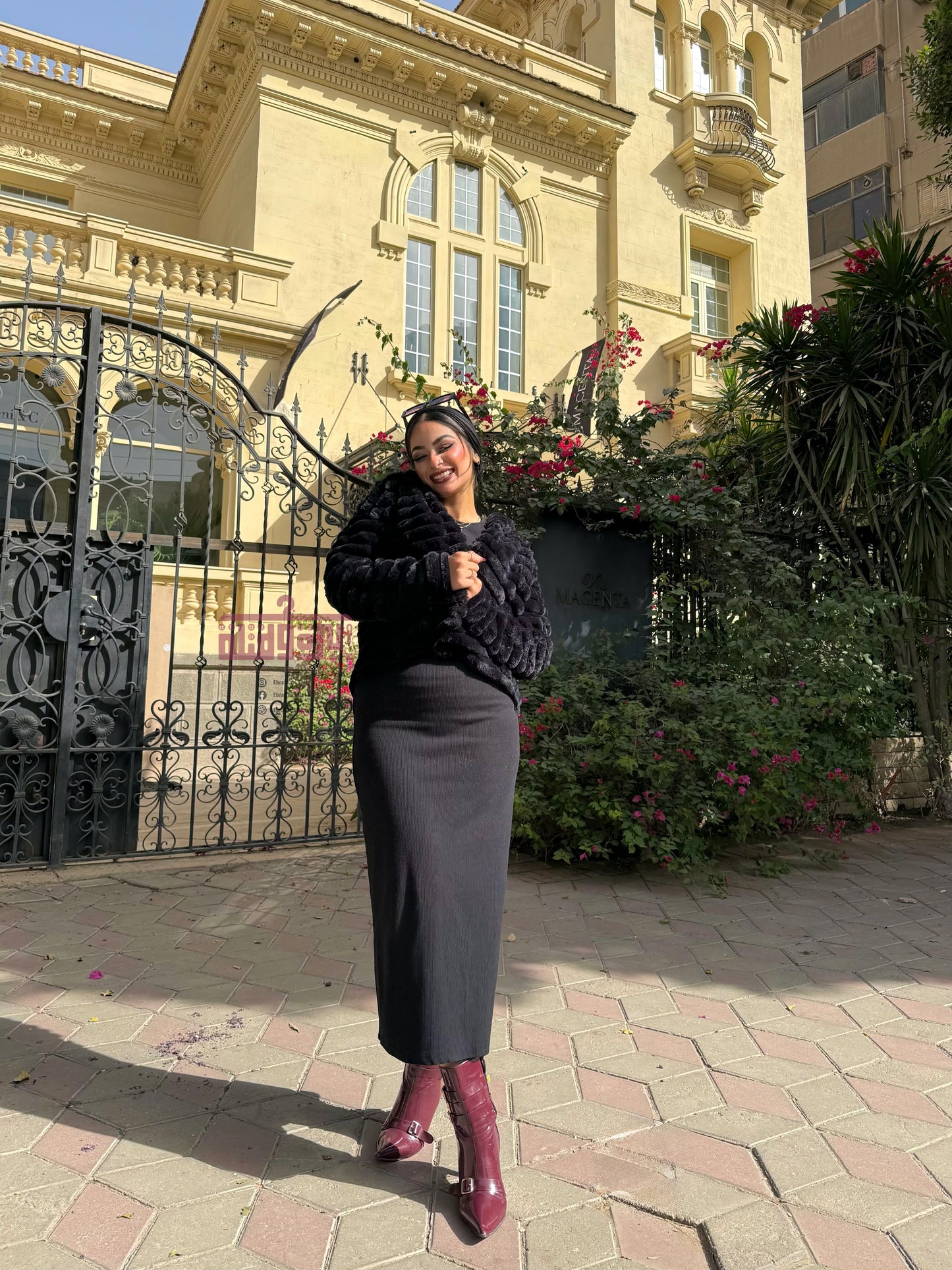 جاكت فرو - اسود