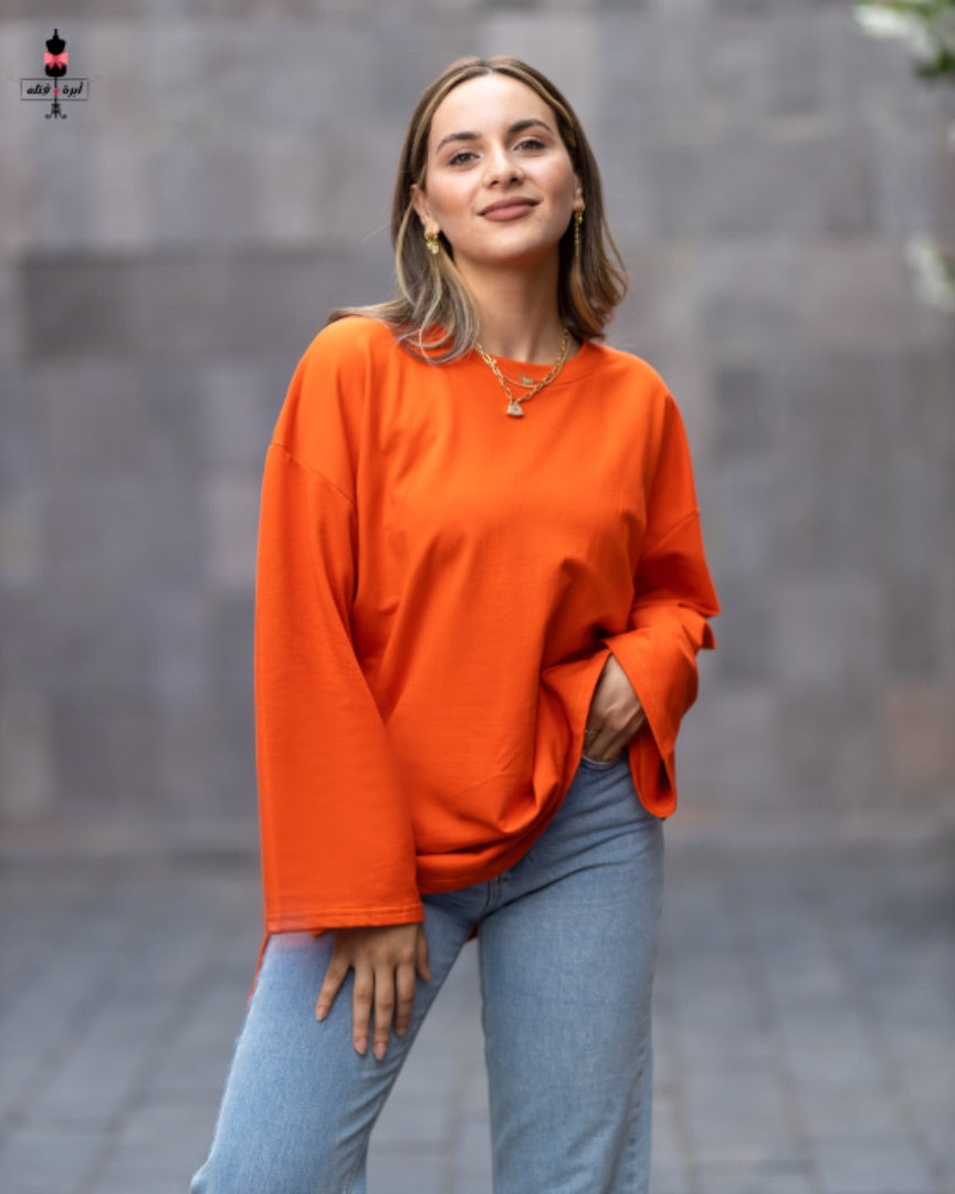 Summer cotton melton t-shirt - تيشرت ميلتون قطن صيفي