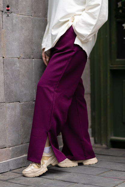 Wide Leg Pants - بنطلون وايد ليج