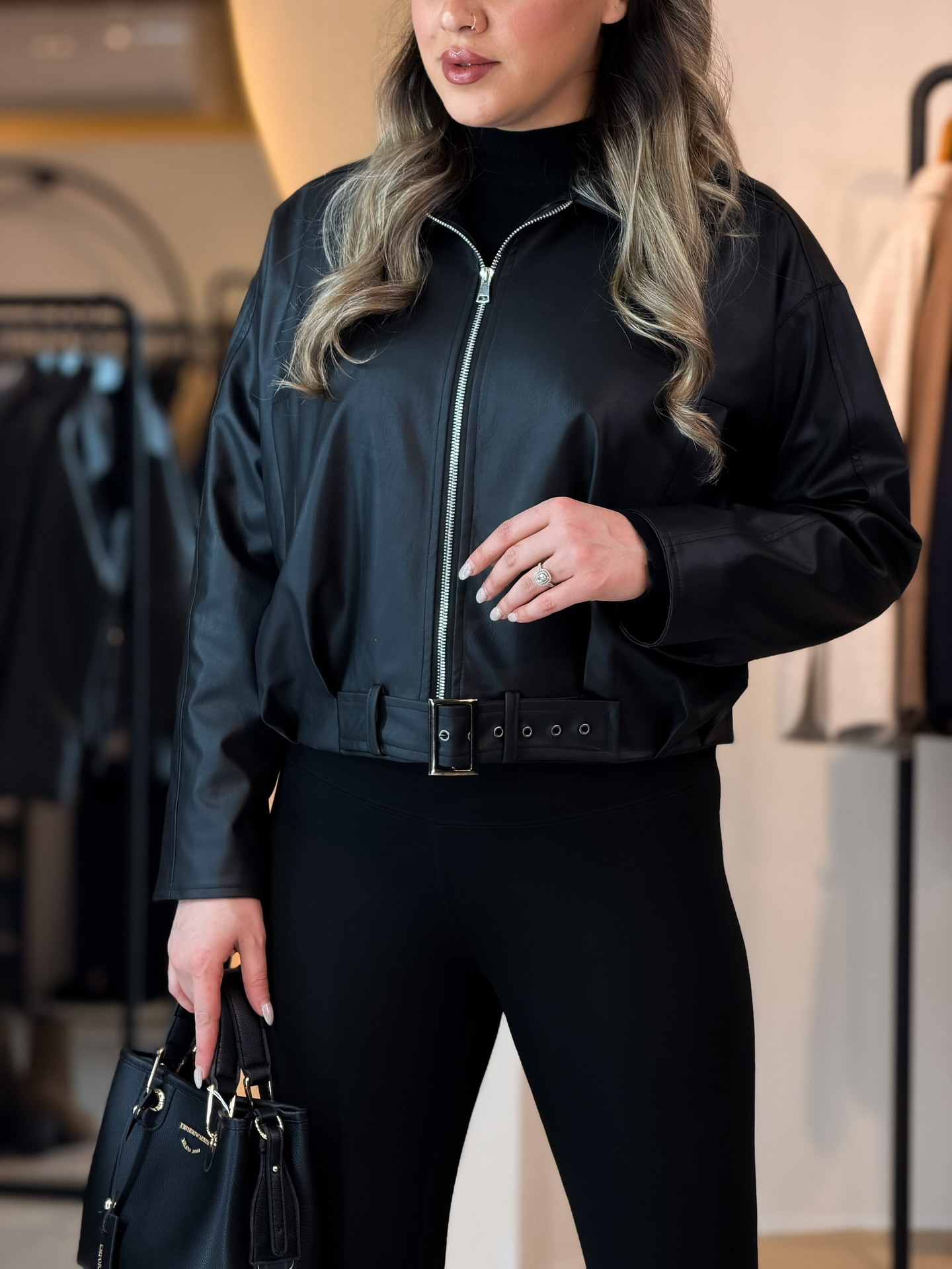 Leather jacket Black