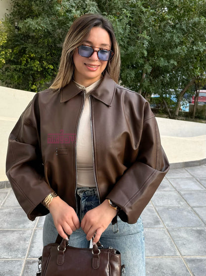 جاكت جلد - leather jacket