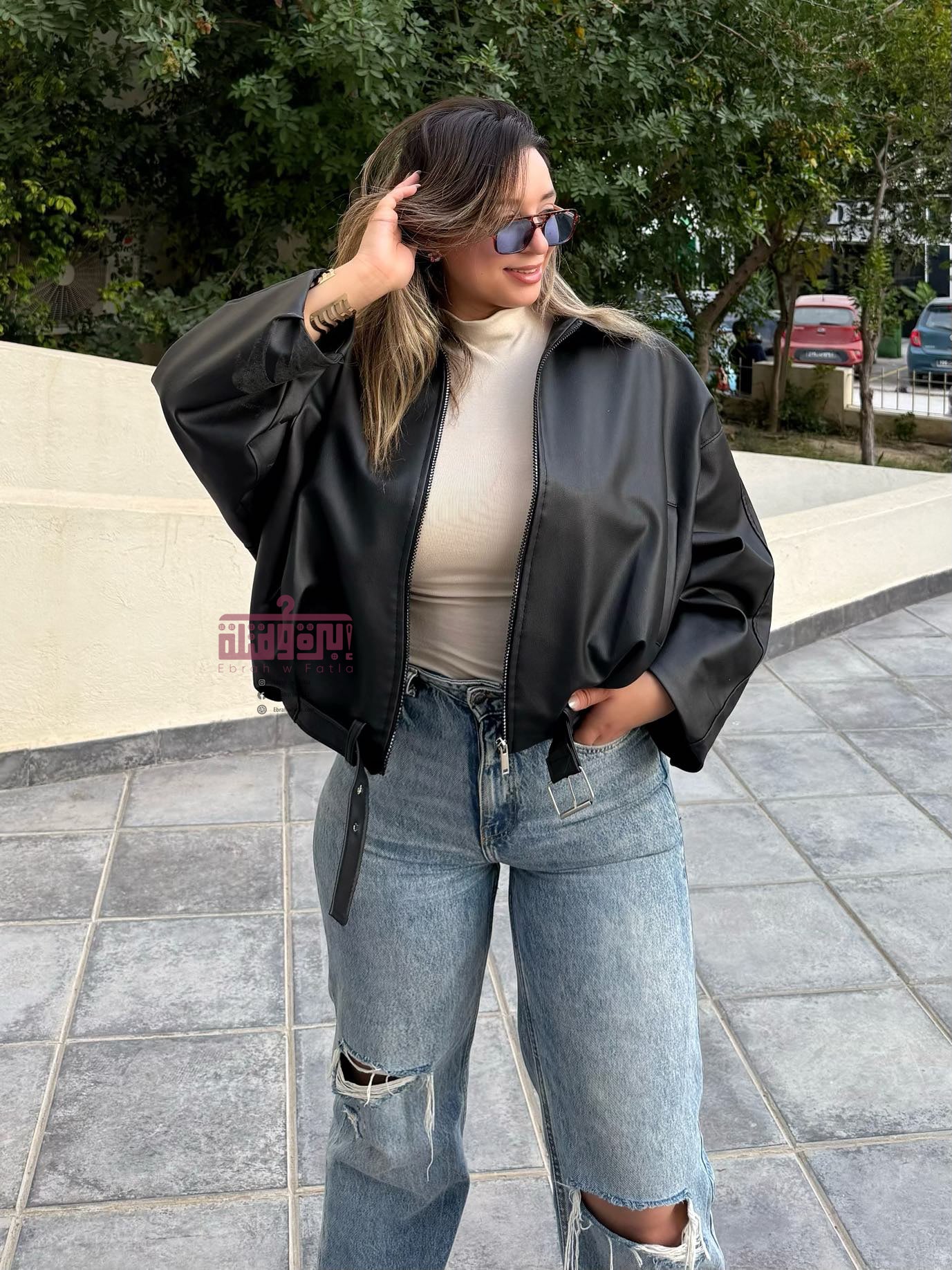 جاكت جلد - leather jacket